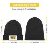 Dimensions du bonnet Everlast : 21,5 cm replié, 28,5 cm déplié, 21 cm de largeur