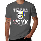 T-shirt Team Usyk gris foncé, portrait et lettrage TEAM USYK