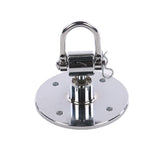 Rotule de fixation pour poire de vitesse vue de dessus, platine ronde à visser