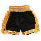 Short boxe Kickboxing (couleur noir et or)