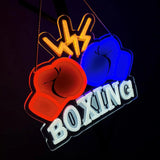 Néon boxe gants et lettrage BOXING — visuel 2