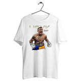 Motif illustration couleur d'Usyk avec la réplique I am feel I am very feel
