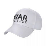 Casquette War Chisora blanche, lettrage WAR imprimé
