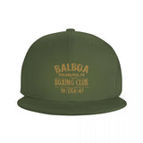 Casquette Rocky Balboa vert militaire, lettrage doré