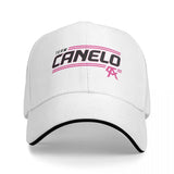 Casquette Canelo Alvarez de face, lettrage Team Canelo et étoile CA rose