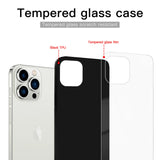 Schéma de construction : bumper TPU noir et plaque de verre trempé au dos