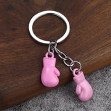 Porte-clés mini gants de boxe, coloris rose