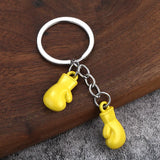 Porte-clés mini gants de boxe, coloris jaune