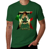 T-shirt Canelo Alvarez vert, monogramme CA au drapeau mexicain