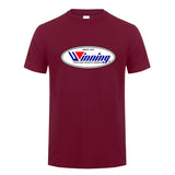 T-shirt Winning bordeaux, logo ovale Winning imprimé sur la poitrine