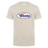 T-shirt Winning sable, logo ovale Winning imprimé sur la poitrine