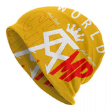 Bonnet World Champ jaune à couronne blanche et monogramme CA