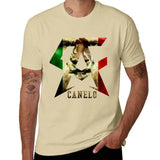 T-shirt Canelo Alvarez sable, monogramme CA découpé dans un drapeau mexicain patiné
