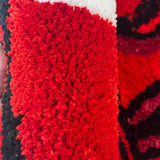 Tapis forme gant de boxe — texture de la surface