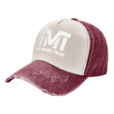Casquette TMT délavée écru et rouge bordeaux