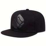 Casquette noire à poing fermé noir en relief ton sur ton