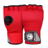 Sous-gants de boxe en gel, détail du rembourrage gel sur les articulations