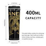 Cotes du mug isotherme Canelo : 400 ml, hauteur 19,2 cm, base 6,3 cm