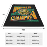 Plaid ceinture WBC à plat avec le tableau des formats