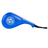 Raquette de frappe Taekwondo bleue en cuir PU pour le travail des coups de pied