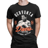 T-shirt boxe noir Gervonta Davis, portrait en garde avec 1994 et Baltimore Maryland