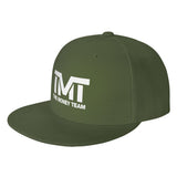 Casquette Mayweather TMT kaki, monogramme TMT brodé blanc, visière plate