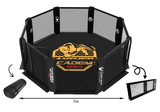 Cage MMA pliable full black et logo doré