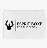 Tapis Esprit Boxe blanc, marque Esprit Boxe For the Glory en noir