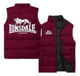 Doudoune sans manches Lonsdale bordeaux, doublure noire