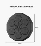 Machine de boxe musicale compacte 2.0, dimensions 40 × 40 cm