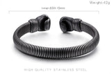 Cotes du bracelet jonc boxe : diamètre intérieur 69 mm, largeur 10 mm, poids 42 g