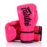 Gants de boxe Fairtex rose, microfibre premium