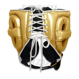 Arrière du casque de boxe Winning FG-2900 or : laçage blanc de réglage