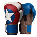 Gants de boxe au style Captain America, bouclier étoilé en cuir