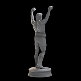 Figurine Rocky Balboa à peindre, détails de la résine