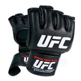 Gants de MMA UFC noir, vue détaillée paume ouverte