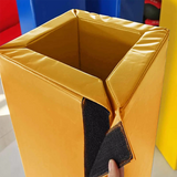 Protection de poteau carré, fermeture rapide par rabat velcro