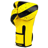 Gants de boxe Fairtex jaune et noir en microfibre