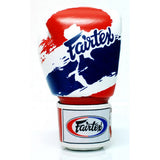 Gants de boxe Fairtex Thai Pride, coloris rouge blanc bleu