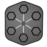 Machine de boxe musicale design composite, vue de face