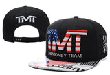 Casquette TMT USA noire, monogramme aux couleurs du drapeau américain