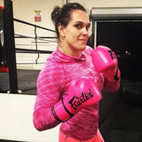 Gants de boxe Fairtex rose microfibre, la paire
