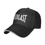 Casquette Everlast noire, lettrage blanc seul sans chevron