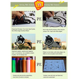 Instructions de pose du sticker mural avec film de transfert