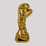 Trophée de boxe gant sur socle finition or brillant