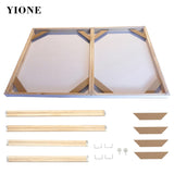 Chassis bois XXL en kit avec traverse et ecoincons de renfort