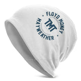 Bonnet Floyd Mayweather blanc au cachet rond bleu marine TMT The Money Team