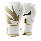 Gants de boxe Fighter 2.0 blanc et or, cuir PU