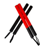 Paire de bâtons d'esquive boxe unis, versions rouge et noir et noir intégral