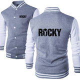 Veste teddy Rocky gris chiné, manches blanches